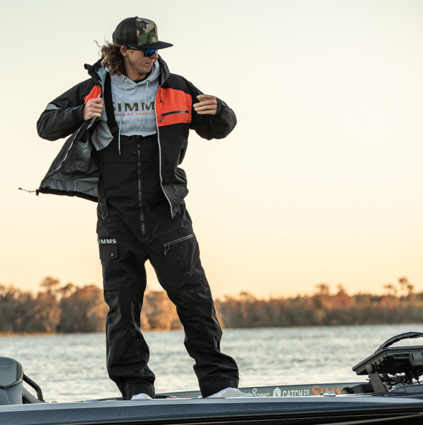 Simms CX Fishing Bibs Action 4 Simms CX Fishing Bibs Action 4